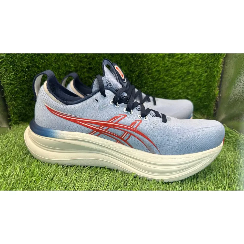 Asics Gel-Nimbus 28 1012C056 Athletic Sneaker Women's 10 Blue Knit Gym Running